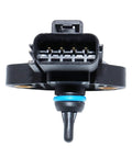 FPS5 Fuel Injection Pressure Sensor Replacement For Ford Lincoln Mercury Mazda, Fits Right With 0261230093 And 3F2Z-9G756 Series, 3F2E-9G756-AC And 3F2E-9G756-AD, 261230093, 5S7254, 3F2Z9G756AA, High Quality Auto Sensor For Smooth Engine, black fuel pressure sensor with connector and O-ring