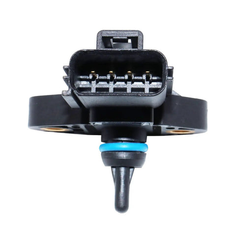 FPS5 Fuel Injection Pressure Sensor Replacement For Ford Lincoln Mercury Mazda, Fits Right With 0261230093 And 3F2Z-9G756 Series, 3F2E-9G756-AC And 3F2E-9G756-AD, 261230093, 5S7254, 3F2Z9G756AA, High Quality Auto Sensor For Smooth Engine, black fuel pressure sensor with connector and O-ring