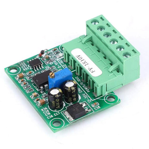 Frequency To Voltage Converter Module For PLC And Motion Control Converts 0-1KHz Pulses To 0-10V Analog Output FV-1KHz10V 12V DC Input