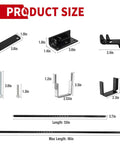 X Brace Stabilizer Rear Cross Stand Mounting Bracket for RV parts dimensions and components layout