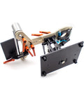 Heavy Duty Belt Sander Frame 730 X 50 Mm Adapter For Angle Grinder Retrofit with adjustable clamps and mounting plate.