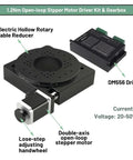 Trade Grade Hollow Rotary Table Motor Drive With Precision Indexing Plate And Gearbox Reducer Kit For Smooth Rotary Platform Operation Swapping Direct Drive Motors No Sweat, showcasing a 1.2Nm stepper motor driver kit.