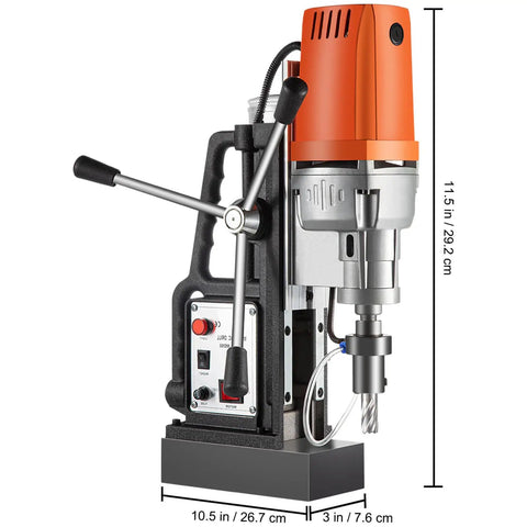 Professional Portable Mag Drill Heavy Hitter With 1450W Copper Motor and 2 Inch Bore for structural steel cutting.