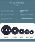 Rock Solid Heavy Duty Furniture Leveling Feet Four Pack Adjustable Articulating Threaded Cabinet Support Glides To Nuke Wobbles And Keep Your Tables Rockin Steady On Bumpy Floors with nylon foot cups of varying sizes.
