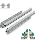 Soft Close Undermount Drawer Slides 22 Inch Concealed 2 Pairs Bottom Mount Full Extension Hidden Drawer Hardware For Kitchen 100 LB Capacity Quiet Glide Heavy Duty Easy Install, screws and brackets included