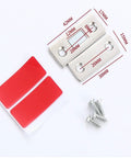 Magnetic Cabinet Catch No Drill Adhesive Ultra Thin Invisible Mount for cabinets, dimensions and components visible