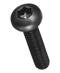 Top Tier M6 Pan Head Torx Security Screws 25 Pack Black Carbon Steel Hardware For Furniture Assembly And DIY Projects That Grip Tight And Knock Out Every Job Quick Smart, close-up of black Torx screw.