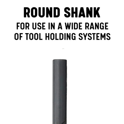 Pro Grade High Speed Steel Aircraft Extension Drill Bit Set 6 Inch Long M Shank HSS Black Oxide Finish Extra Long Reach Durable Cutter Great For Precision Holes DWDA C Series Pack Of 12 highlighted with round shank for tool holding systems.