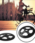 Heavy Duty 42 Tooth Steel Chainring Fits 104 Bcd Cranks For E-Bike Motor Upgrades Like Bafang M200 M215 M300 And M315 With Smooth Shifting Power Gears, black steel chainring shown