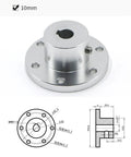 Rock Solid Rigid Flange Coupling With Precision Keyway Shaft Connector For Heavy Duty Industrial Power Transmission 18mm Size aluminum alloy connector