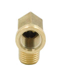 Vis Forged brass pipe fitting, 90-degree street elbow, 1/8 in NPT female x 1/8 in NPT male, pack of 5
