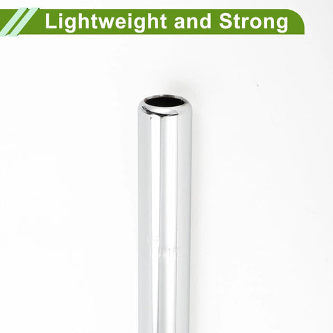 Universal 25.4x300mm Silver Tone Bike Seat Post Built To Last Steel Saddle Post