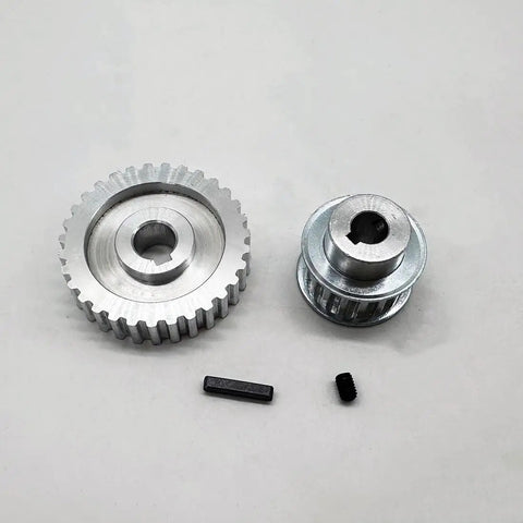 Pro Grade 2 Pack Synchronous Gear Drive For Mini Lathe With Metal Cutting Gears Set Precise Spindle And Motor Sync High Efficiency And Stable Performance For Milling Projects And Hobby Machining, metal gears with key and screw