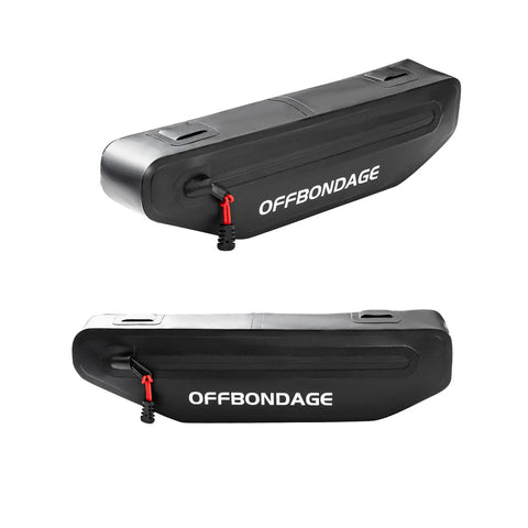 Slim Under Top Tube Bike Frame Bag For Road Riding And Bikepacking, 2L Waterproof Storage That Fits A Water Bottle Cage