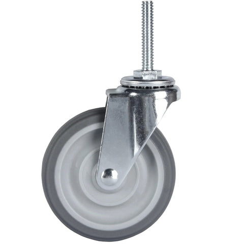 Heavy duty swivel caster wheels 3 inch with threaded stem for furniture and carts 720 lb capacity