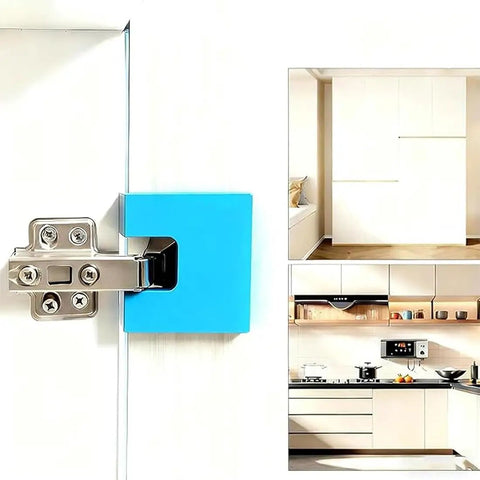 Magnetic Hinge Jig For Quick Door Installation Easy Drill Free Hinge Guide With Adjustable Accuracy Precise Door Hinge Cutting And Jamb Alignment Fast Setup Durable Magnetic Design For DIY Home Projects