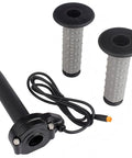 Snag This Smooth Full Twist Throttle For Your E Bike With Anti Slip Rubber Grips And A Super Long 47 Inch Cable To Stop Slippery Control Failures And Get Serious Speed On Your Daily Ride Without Worrying About Short Strained Wires. E-bike twist throttle with anti-slip rubber grips and 47-inch cable