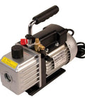 Heavy Duty 3.0 CFM Single Stage Vacuum Pump With Twin Port Design For Real Two Stage Suction Pull, 115 Volt motor, rugged chassis.