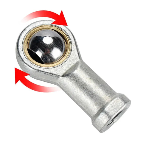 Fisheye Joint Female Piston Rod End Ball Head For Pneumatic Cylinder U Fitting Mounting Knuckle Bearing With Internal Thread And 12mm Hole, steel