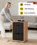 Heavy Duty 1 Inch Low Profile Caster Wheels For Household Furniture Set Of 4 featuring smooth glide on a rolling storage cabinet.