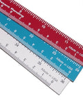 Magnetic Ruler Set 1 Foot 2 Foot And 3 Foot MR3 Magnetic Measuring Tool in aluminum for workshop and garage, displaying inch markings.