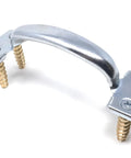 Heavy Duty 20 Pack Stripped Screw Hole Repair Kit With Premium Metal Wall Anchors showing a metal handle and brass hinge screws.