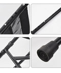 Adjustable Bed Rail With Motion Sensor LED Light Safety Grab Bar details, including storage pocket and rubber foot.