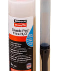 Flex-H20 Polyurethane Crack Sealer 9 oz cartridge and applicator for concrete and masonry crack repair.