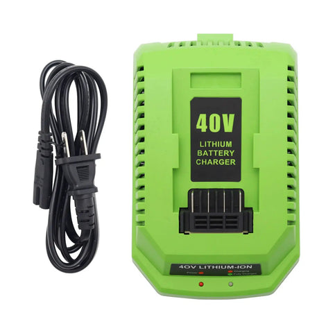 40V Battery Charger For Greenworks Compatible 2A Fast Charge With LED Indicator Works With 29482 29462 29472 29252