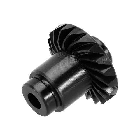 Steel Alloy Helical Axle Overdrive Gear Set For 1 By 18 RC Crawlers Compatible With Redcat Ascent 18 Series, close-up view of gear