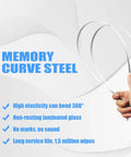 Memory curve steel feature of Beefed Up All Season Silicone Wiper Blades 26 Inch And 22 Inch Replacement For Toyota Venza 2009 To 2015