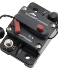 50 Amp Trolling Circuit Breaker With Manual Reset Waterproof And Splash Proof Dust Proof 12V To 48V DC Surface Mount Marine Electrical Breaker