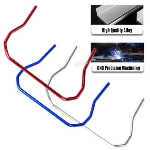 Alloy Aluminum Front And Rear Wide Sway Bar Upgrade Kit For 1/10 Slash Rustler Stampede Rally 4x4 4WD RC Cars CNC Machined