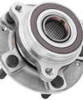 Close-up of OE-grade wheel hub bearing from 2 Pack Front And Rear Hub Bearing Assembly Kit Fits Hyundai Kona Veloster Veloster N Elantra Elantra GT Ioniq Niro Seltos And Kia Rides From 2017 To 2023 OE Grade Wheel Hub Bearings For Reliable Everyday Driving.