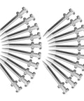 20 Piece Lawn Aerator Shoes Spikes Replacement Metal Pegs For Garden Soil Aeration And Lawn Care Tools Durable Aerator Shoe Spikes