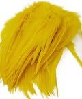 Yellow Saddle Hackle Feathers For Fly Tying Pro Grade Pack Of Four To Six Inch Rooster Feathers Mixed Colors For Crafting Custom Flies And Patterns