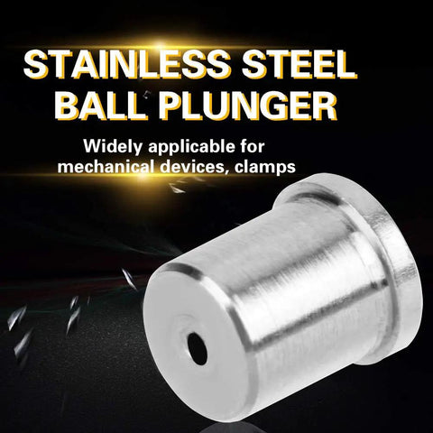 Badass 20 Pack Spring Ball Plungers Forged From Tough 304 Stainless Steel For Rock Solid Positioning And Snug Detent Locks No Sweat Push Fit Mounting Hardware For Your Next Gear Head Build 4Mm X 5Mm close-up view of a stainless steel ball plunger