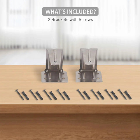 Beefy Center Support Bracket For 2 Inch Horizontal Blinds Fits 2 By 2 One Quarter Inch Headrail Ceiling Inside And Outside Mount Works With Wood Faux Wood Venetian Blinds Includes Screws Pack Of 2 displayed on table