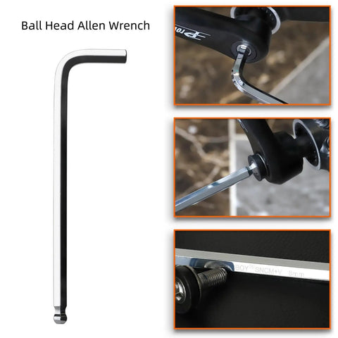 Crank Puller Tool Set For Bikes With Allen Wrench Square Crank Remover Kit Compatible With ISIS Drive And Octalink Ball Head Wrench