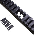 One Meter Openable 18x25mm Low Noise Drag Chain Cable Carrier For 3D Printers And CNC Machines with baffles shown