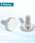 Rock Solid M6 X 12mm Knurled Thumb Screws Made From Hella Durable 304 Stainless Steel With Slick Diamond Grip Heads for manual adjustments.