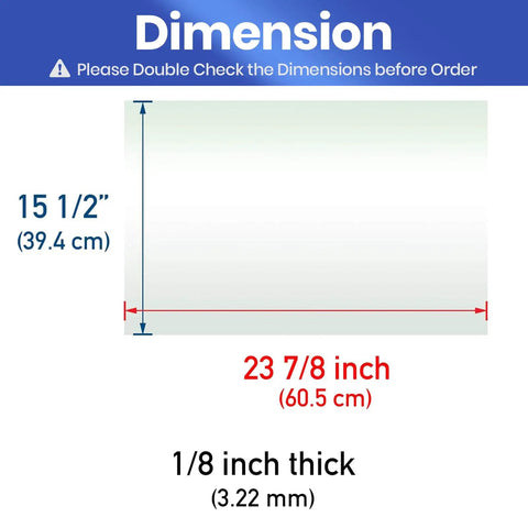 Dimensions of Replacement Crisper Drawer Glass Cover That Fits Kenmore Electrolux Crosley And More Refrigerators Durable Easy No Fuss Install Tempered Glass Drawer Shelf Insert 23 7 8 Inch By 15 1 2 Inch.