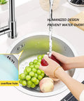 Round Stainless Steel Kitchen Sink 11.8 Inch Undermount Drop In Single Basin Bar Sink SUS304 used for washing fruits