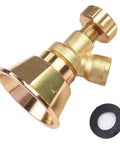Built Tough Aluminum Sprinkler Head With Adjustable Spray Modes For Farm Irrigation And Garden Watering, Gold Finish Looks Sharp, Durable