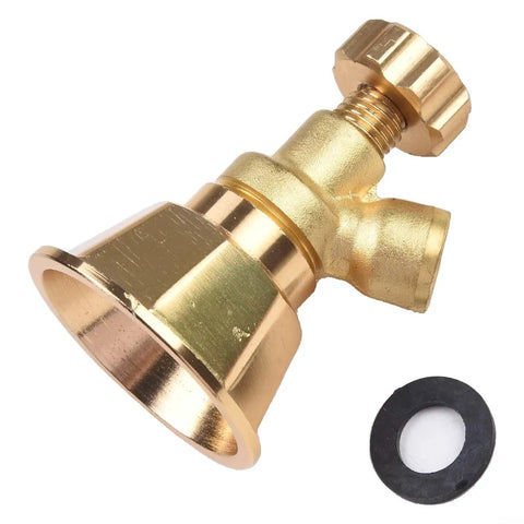 Built Tough Aluminum Sprinkler Head With Adjustable Spray Modes For Farm Irrigation And Garden Watering, Gold Finish Looks Sharp, Durable