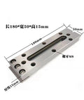 Heavy Duty Stainless Steel Wire EDM Clamp Tool Extension Jig Holder 180Lx50Wx15mm M8 For All Wire Cut Machines