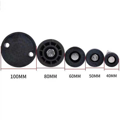 5 sizes of 6 Pack Adjustable Furniture Glide Leveling Feet With Nylon Base And Threaded Joint, Easy Height Adjustment And Multi Directional Tuning.