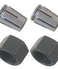 Beefed-Up Precision Machined Router Collet Kit for Dewalt DW621 DW618 and 1613-1618 Series All-Metal Build Replacement Part 326286-04 2610906283 Tight Tolerance Smooth and Accurate Routing Every Time, showing two collets and two nuts for router