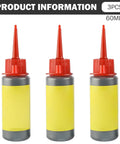 Graphite Powder Lubricant 3 Pack, 60ml Each, Dust Free Dry Lube For Cars, Home Locks, And Multifunctional Mechanisms