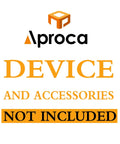 Aproca brand logo with DEVICE AND ACCESSORIES NOT INCLUDED